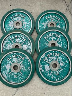 Vintage 10LB Hampton Olympic Weights