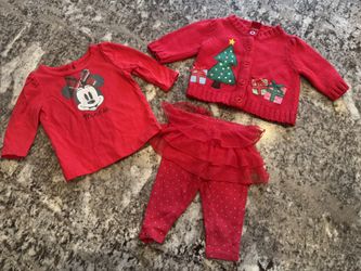 Baby Girl Christmas Size 0-3 and 3 Months 