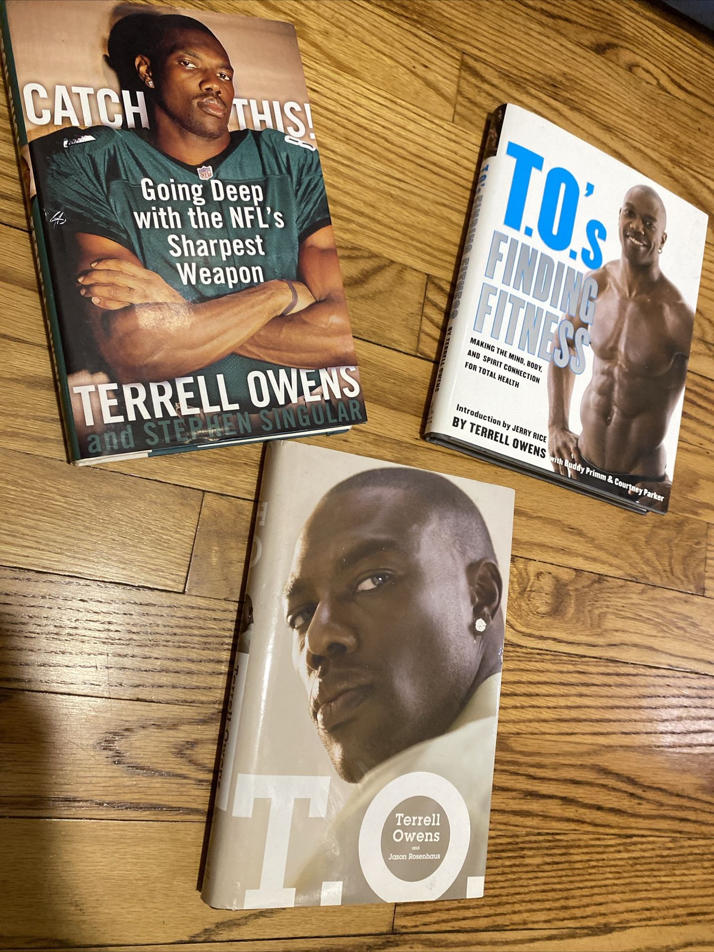 lot of 3 Terrell Owens Hardcover Books