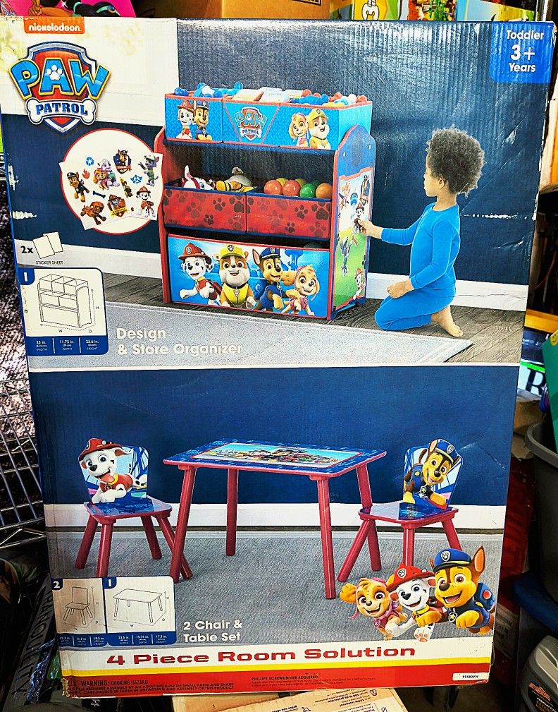 Paw Patrol 4 Piece Bedroom Set