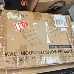 Wall mounted shower seat