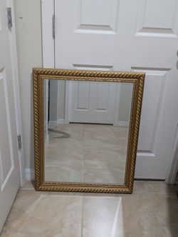 Vintage Gold Mirror