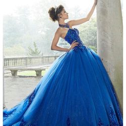 Quinceañera Dress by Morilee. Size 10. Color Royal Blue. Brand New. 