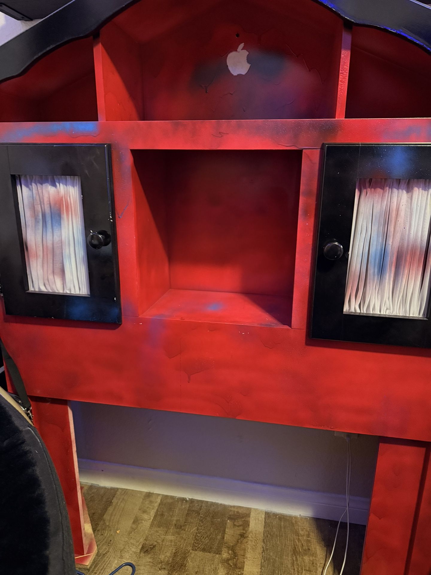 Red And Blue Doll House Front