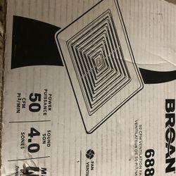 Broan 688 Ventilation Fan 