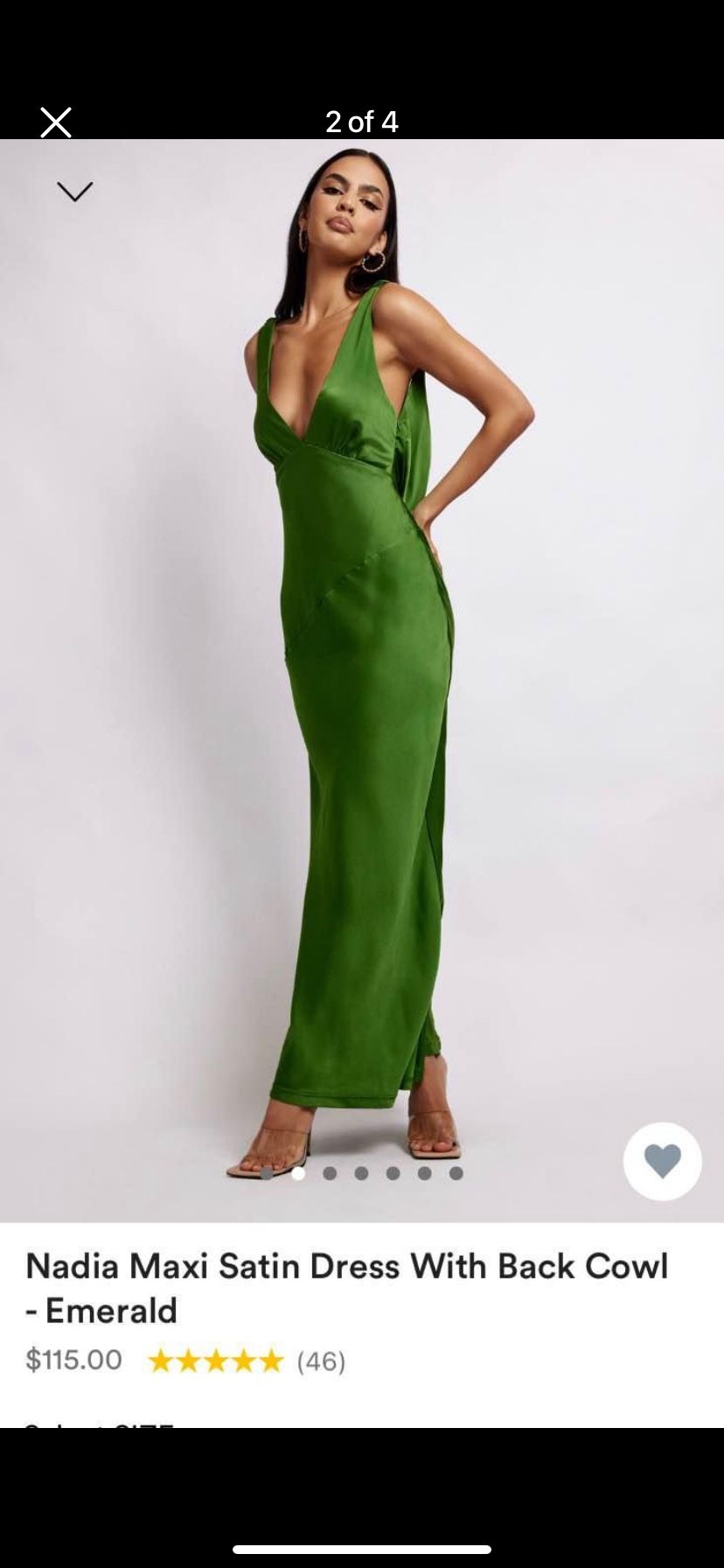 green emerald velvet dress Elaine Chiffon Beaded Maxi Dress / Green | Meshki