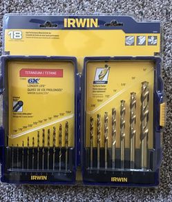IRWIN 18 piece Titanium Drill bit set