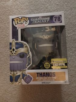 Funko pop 6 inch marvel guardians of the galaxy exclusive thanos glow in the dark