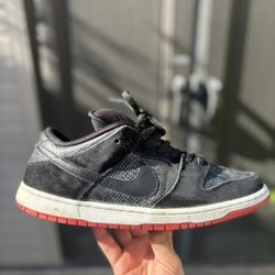 Nike SB Dunk Low pro size 11.5 Snake Eyes Sneakers 313170-017 Black/White/Red