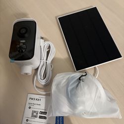 Arenti Solar Camera Outdoor Wireless, 3MP 2K with 340° Pan, PIR Detection, Color Night Vision, 2-Way Audio, Battery with Solar Powered Wireless Camera