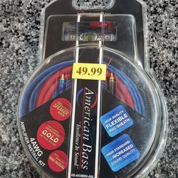 American Bass 4 guage cca complete wiring kit