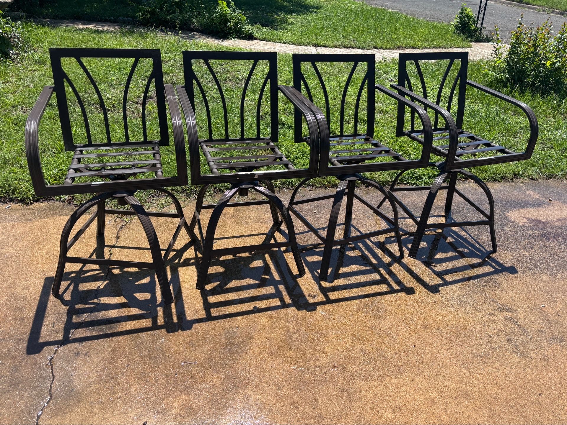 4 backyard chairs