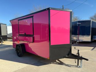 2026 New 6x12 SA Screwless Enclosed Vending Trailer | Blackout | Spoiler Package | .08 Polycor | Dexter Axle | El Paso | 1152

(Pink)