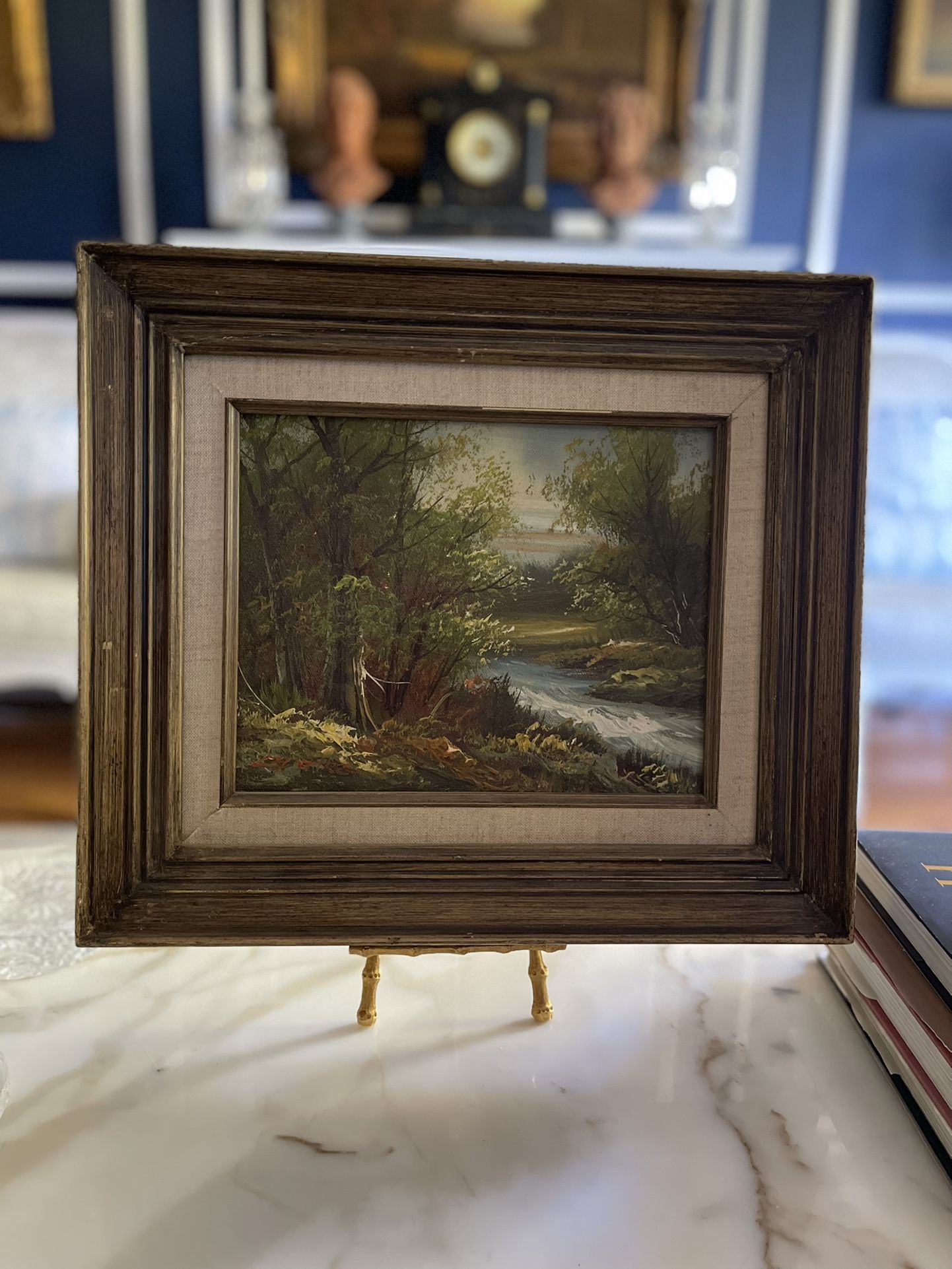 Vintage Landscape Oil Painting on Canvas Robert Sills Gallery