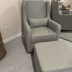 Glider And Storage Ottoman 