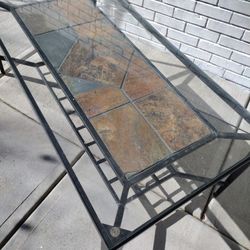 Iron - Slate Tiles Coffee Table 