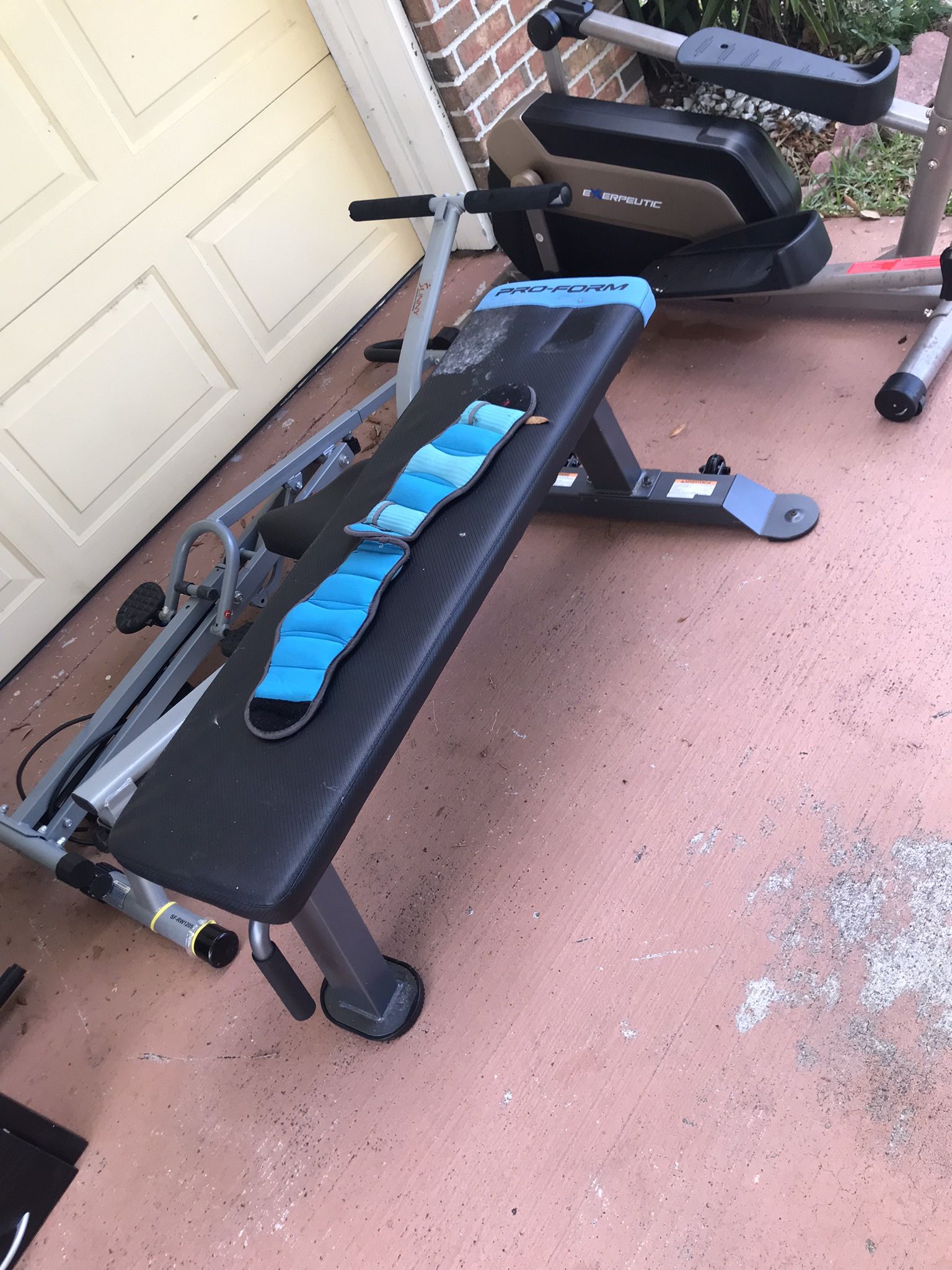 Exercise Machine And Benches. 