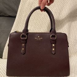 Kate Spade Genuine Leather Medium Satchel