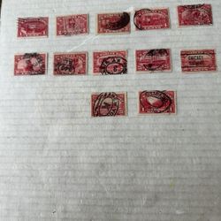 United States 1913 Parcel Post Complete Set Of Used Stamps 