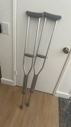 Adjustable Aluminum Underarm Crutches – Pair