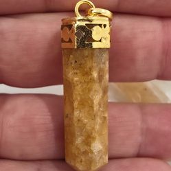 Natural Golden Agate Pendant