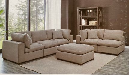 Grey sectional couch