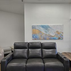 Leather Sofa Greymel 