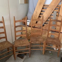 Antique straw Chairs