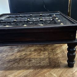 Coffee Table Indian Rosewood Ornamental Detail