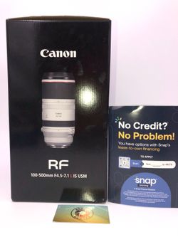 Canon RF 100-500mm f4.5-7.1 L lens for limited time only at Downey Camera
