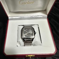 Cartier Santos De Cartier Skeleton Watch 