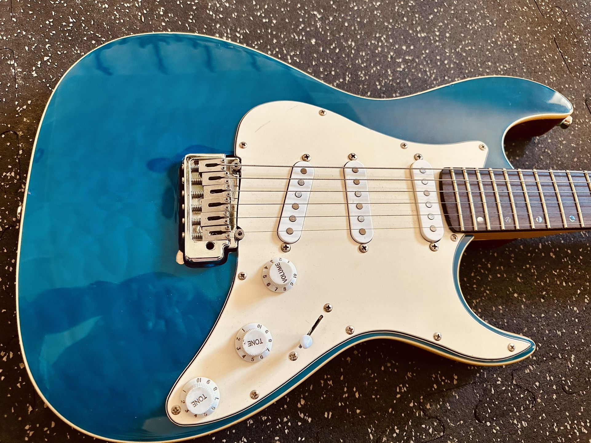 Master Flame Top Stratocaster by LA Luither George Gorodnitski - RIP
