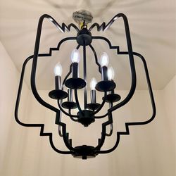 Chandelier light fixture all 6 bulbs work