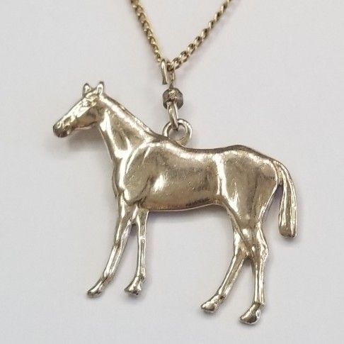 Pendant Horse On A Gold Filled Chain 