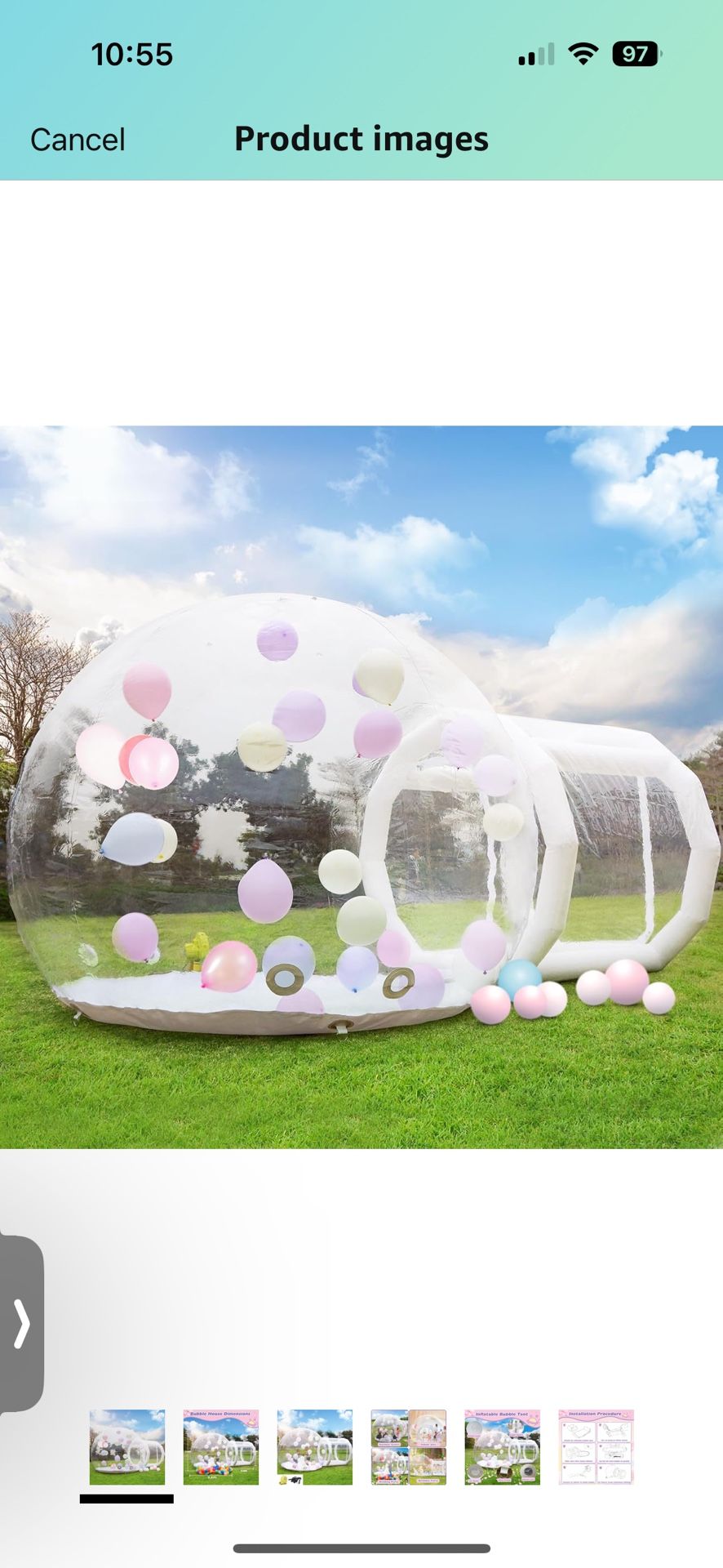 Inflatable Bubble House Dome