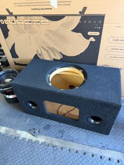 Concept Enclosures Custom Ported Sub Box Enclosure for 1 12" Sundown X-12 X Series with Plexiglass (SMD Cup Terminals)