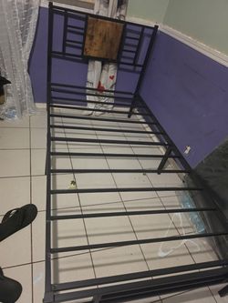 Black Metal Twin Bed Frame