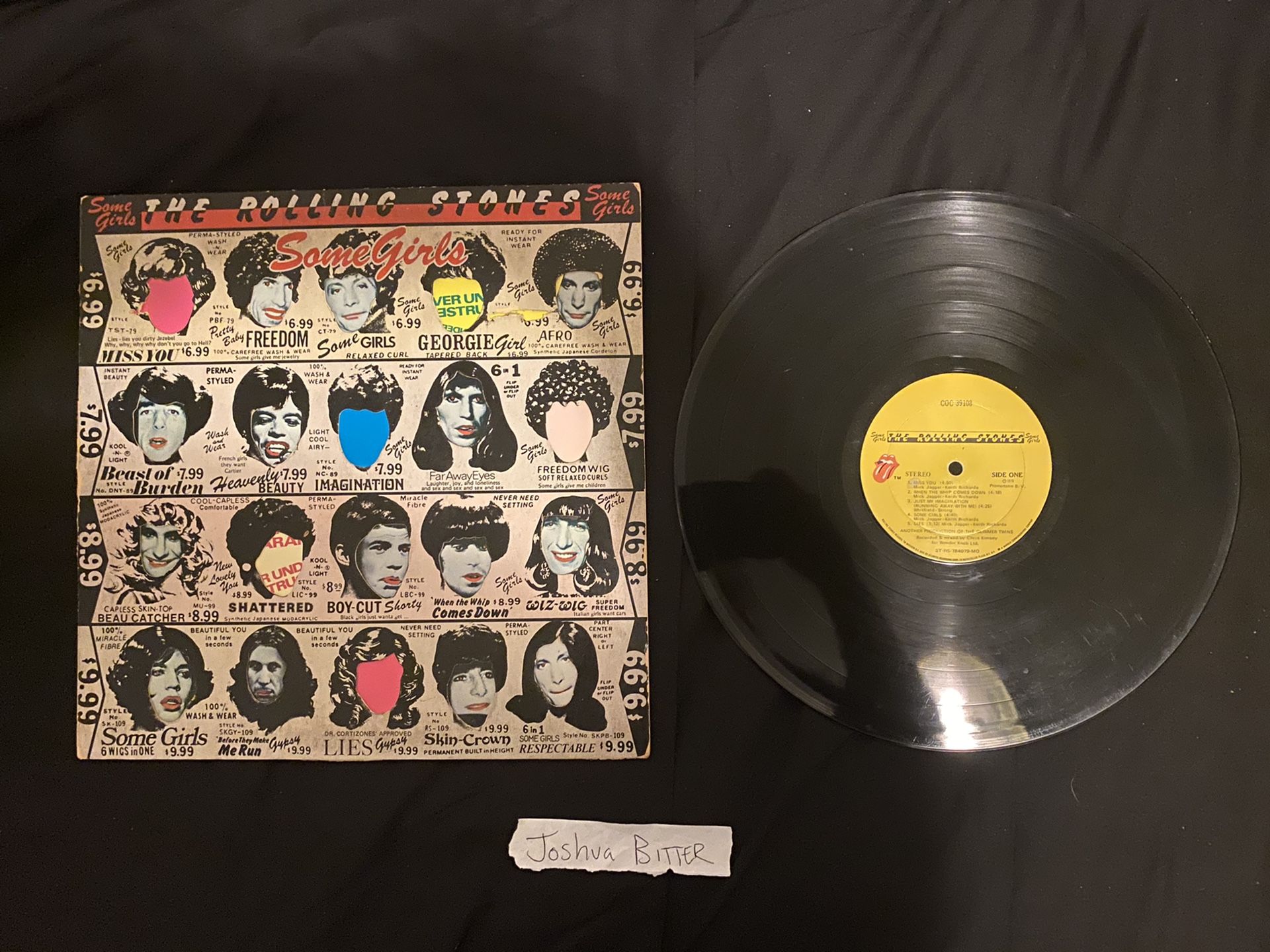 The Rolling Stones Some Girls Vinyl Record Classic Rock Mick Jagger