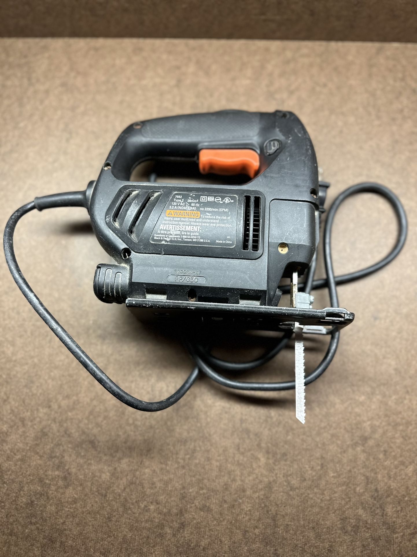 Black & Decker Jigsaw single speed preowned PP/G30 for Sale in