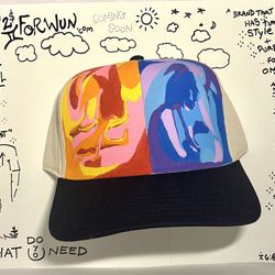 Local Artist Brand 2FORWUN HandPainted Hats