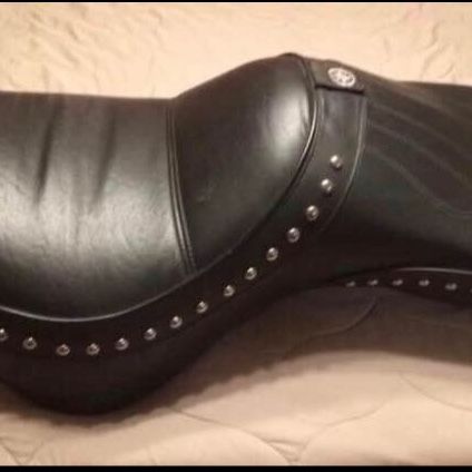 1(contact info removed) Corbin Yamaha Star Leather Double Motorcycle Seat