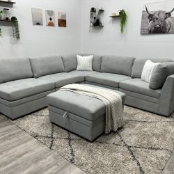 Grey Modular Sectional Couch - Free Delivery