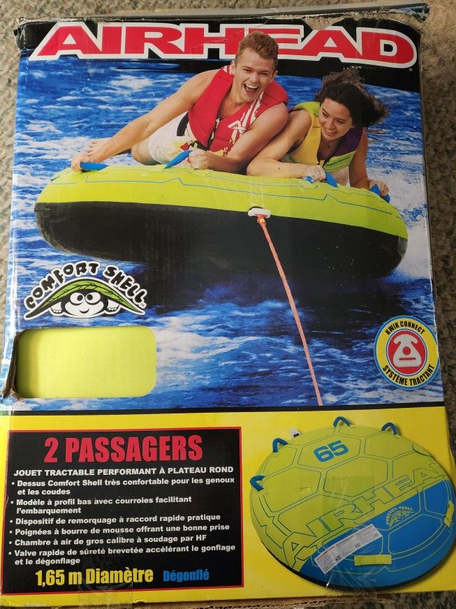 Airhead Towable Tube (New In The Box) & New Tow Rope