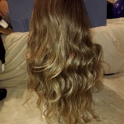 Blonde Wavy Synthetic Hair #40