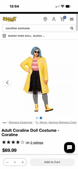 Adult Coraline Doll Halloween Costume