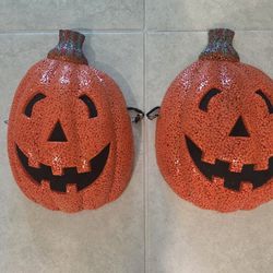 Vintage Pumpkin Light Covers