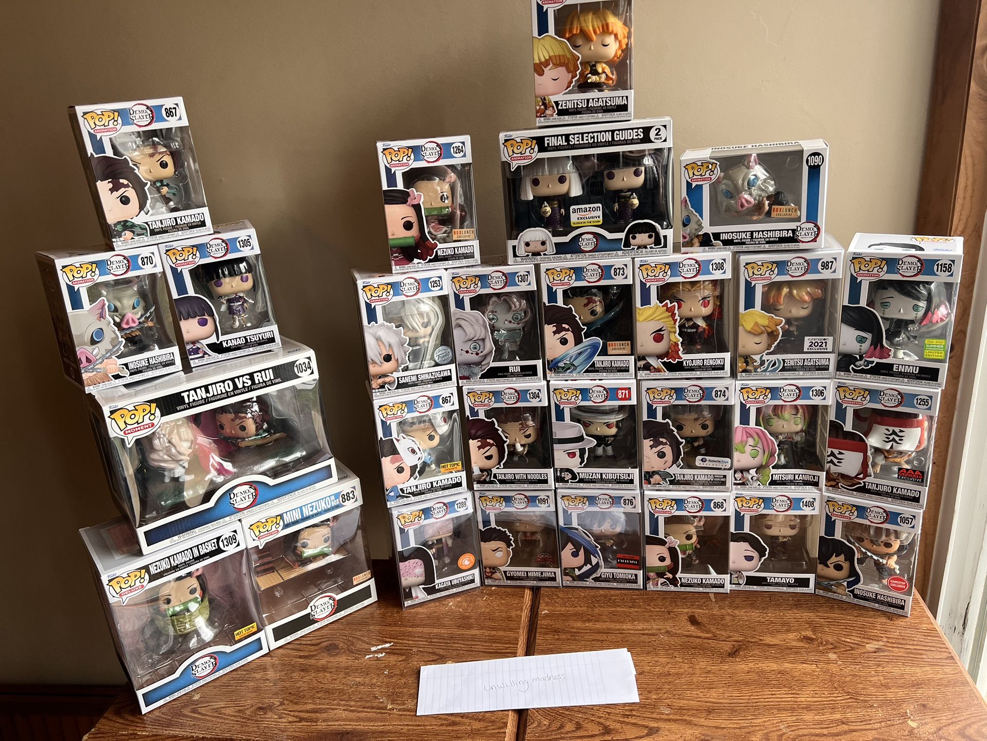 FUNKO POP LOT - MHA, DEMON SLAYER, SUPERNATURAL, JJK, AOT, MARVEL, DC AND MORE!