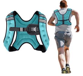 Weighted Vest Weight Vest for Men Women Kids Weights Included, Body Weight Vests Adjustable for Running, Training Workout, Jogging, Walking, Blue, HEN