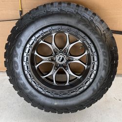 20x12 WELDS on 35 MT 6x5.5 TPMS INCLUDED 99% NEW 