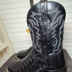 Dan Post Kingsly Caiman Western Boots Square Toe DP4805 Men's Size 9 EW